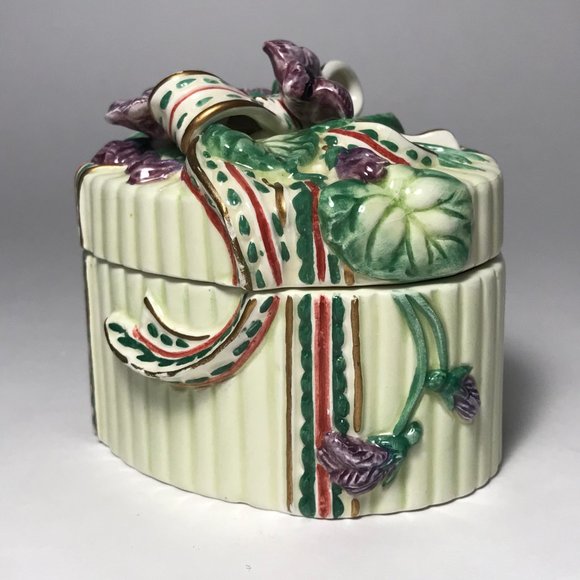 Vintage Fitz and Floyd Essentials Trinket Box Jewe - Picture 6 of 12